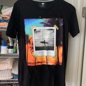 Black T shirt surfer shirt